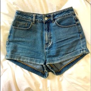Denim shorts